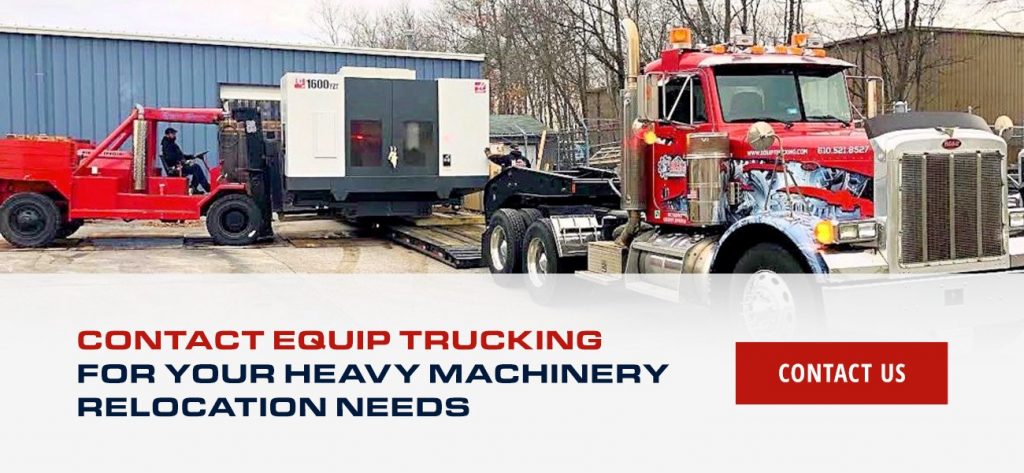 Contact Equip Trucking for Your Heavy Machinery Relocation Needs